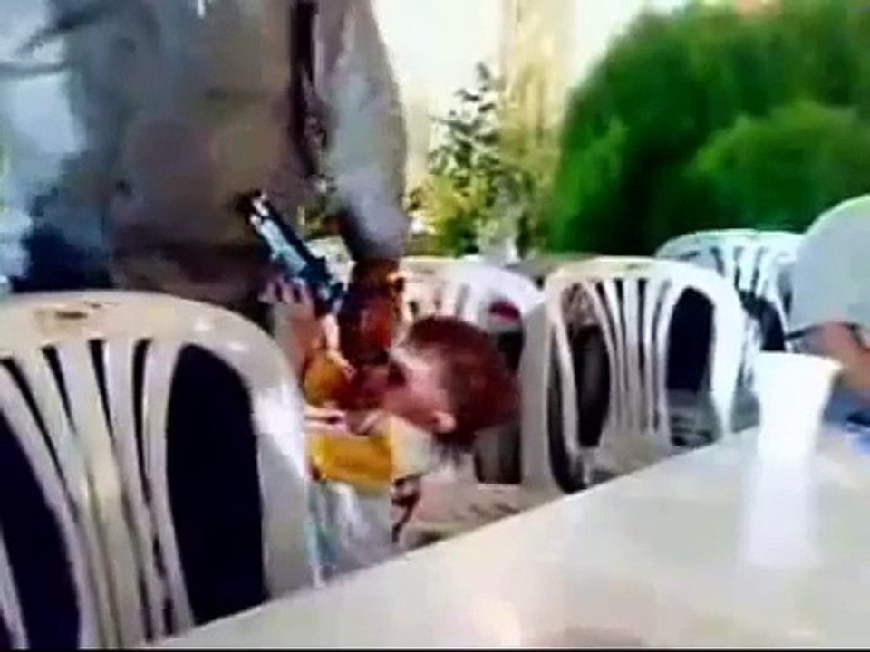 Toddler Shoots Dad