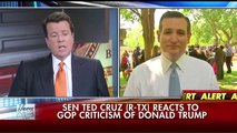 Sen. Ted Cruz reacts to GOP criticism of Donald Trump
