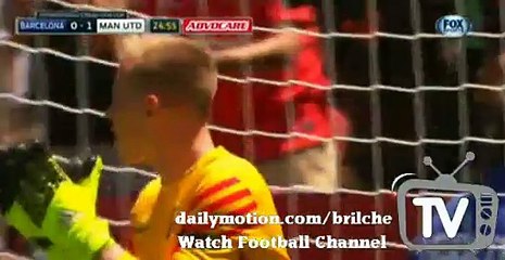 Rooney Big Chance Fc Barcelona vs Man Utd 25.07.2015