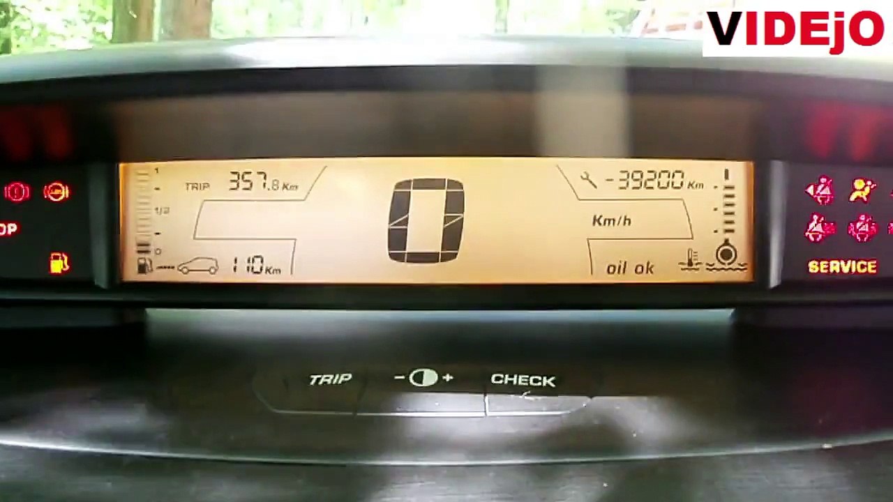 Citroen C4 service interval reset