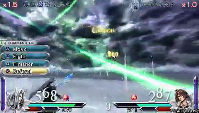 Dissidia 012 Sephiroth VS Squall - EPIC BATTLE