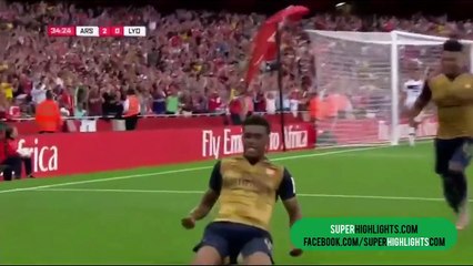 Arsenal 6 - 0 Lyon All Goals and Highlights 25/07/2015 - Emirates Cup [HD]