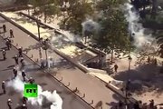 Protestas en Grecia con Cócteles Molotov