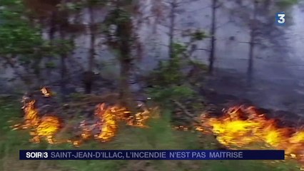 Saint-Jean-d'Illac : l'incendie a repris sa progression