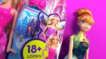 Queen Elsa Barbie Fairytale Dress Up Doll Playset Mermaid Fairy Princess Anna Frozen Fever