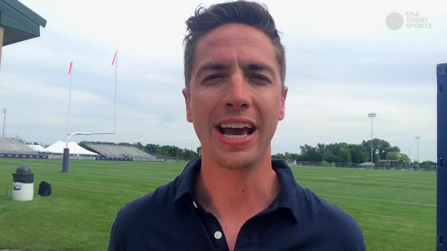 Adrian Peterson reports to Vikings Training Camp