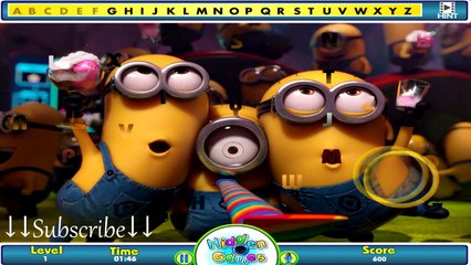 Minions | Learn ABC Alphabet FUN learning video GAME | Preschool Children Babies & Kindergarten kids