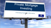 Private Mortgage Investing Benefits Toronto Ontario Canada