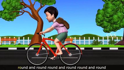 Wheels on the bus go round and round song - Nursery Rhymes Kids songs and Children Songs