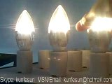 1W 3W white 2700lm E27/E14/E12/E26 LED candle light