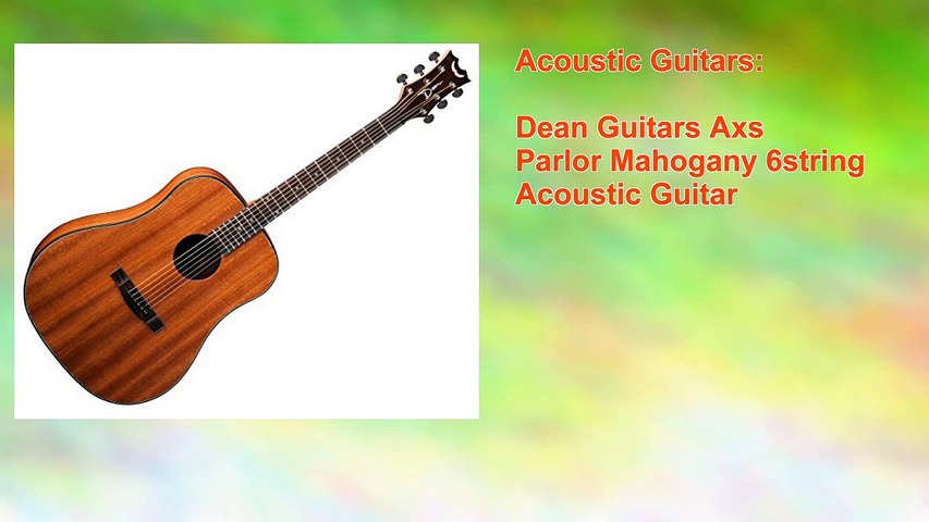 Dean axs 2024 parlor acoustic guitar