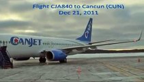 Canjet - C-FTCX - Boeing 737-800 Take-off Rouyn-Noranda