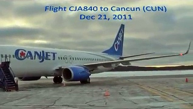 Canjet - C-FTCX - Boeing 737-800 Take-off Rouyn-Noranda