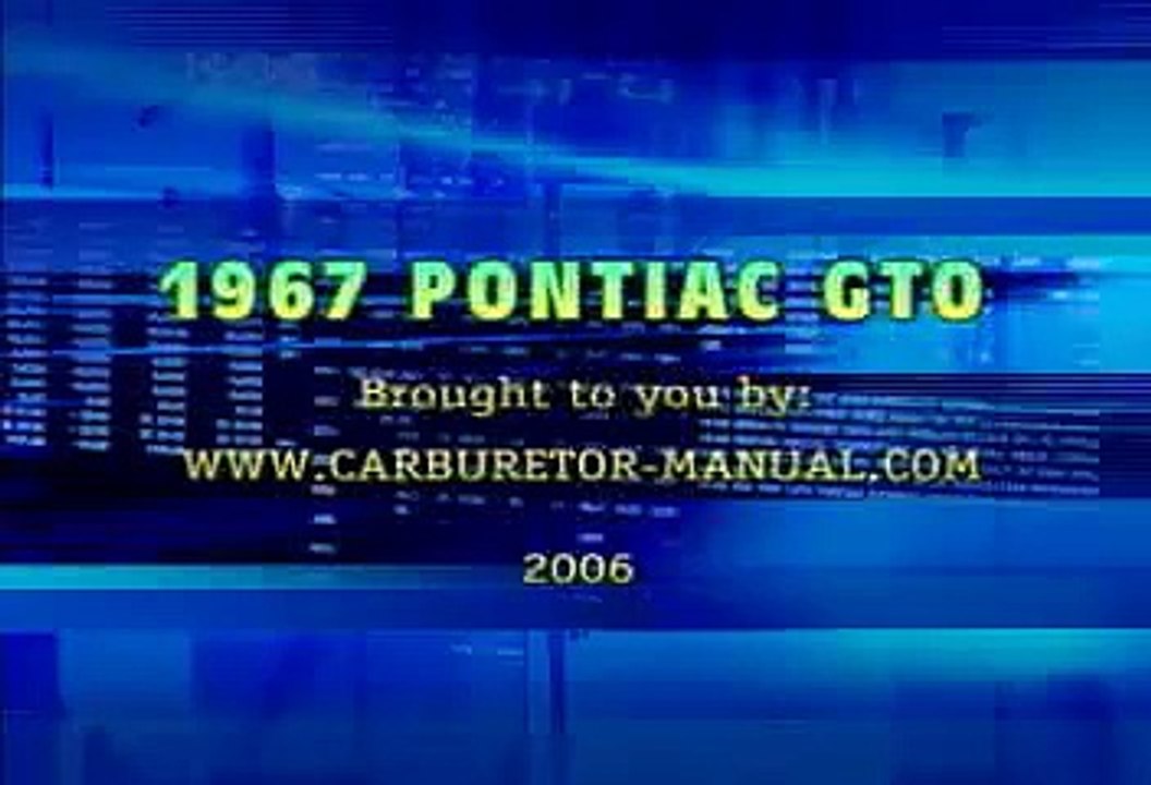 1967 67 Pontiac GTO TV Commercial Ad Advertisment