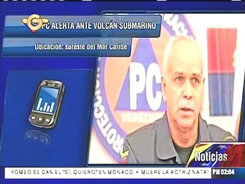 PC: Normalizada situación en Venezuela tras posible alerta por volcán en Granada