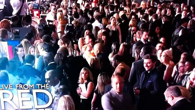 Lady Gaga arrives at 2011 Grammys in an egg!! pt 2 INTERVIEW