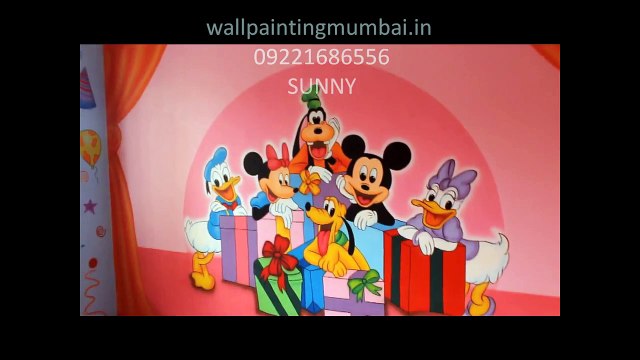 PLAY School Cartoon/ Wall Painting, 3D Theme Designs wall/ room