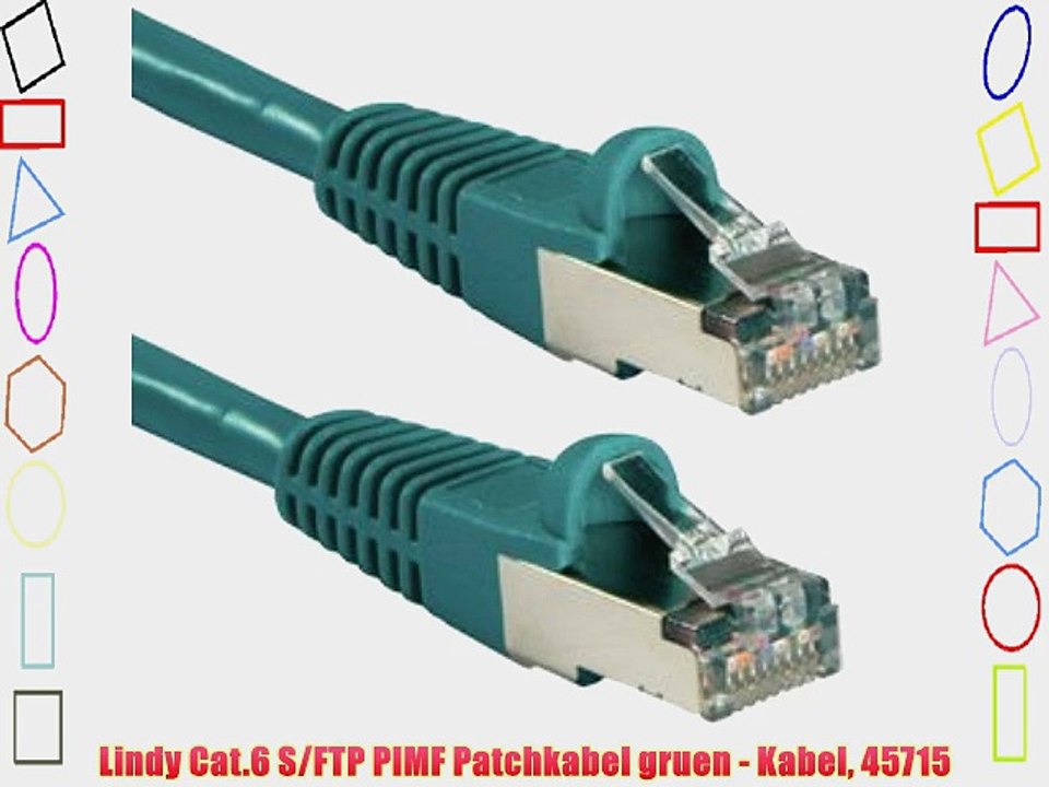 Lindy Cat.6 S/FTP PIMF Patchkabel gruen - Kabel 45715