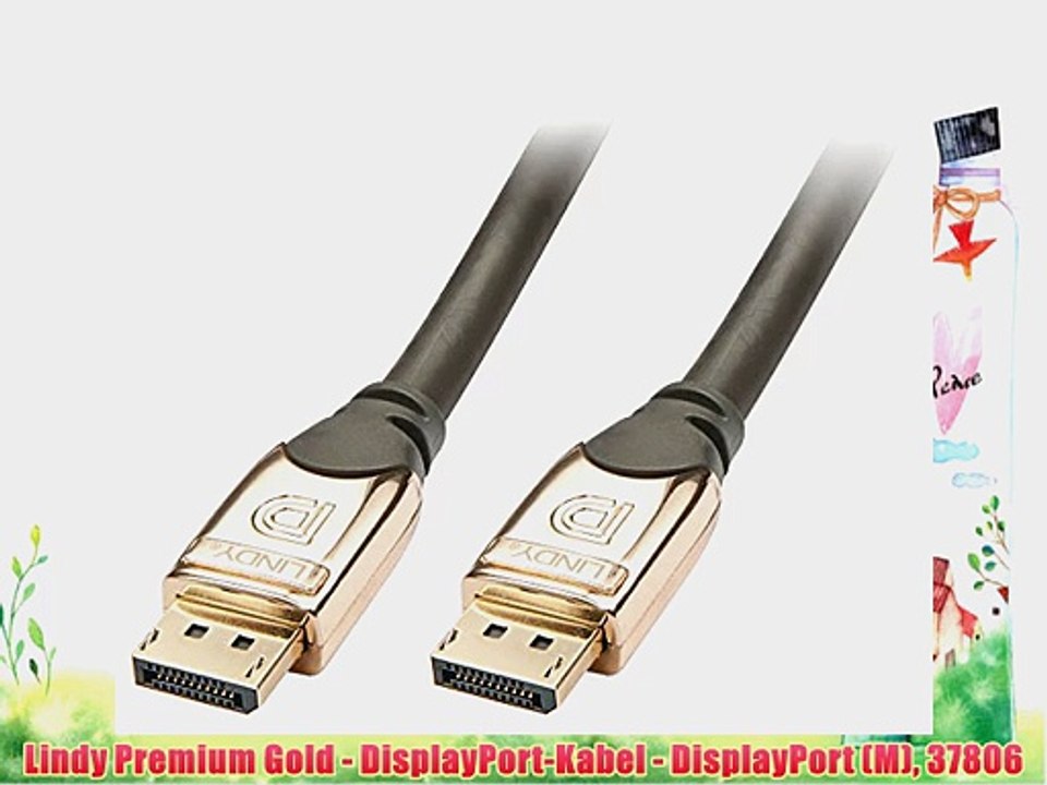 Lindy Premium Gold - DisplayPort-Kabel - DisplayPort (M) 37806