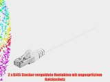 Patchkabel 50m wei? CAT5e Ethernet LAN Gigabit Netzwerkkabel Patch Kabel