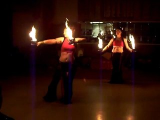 Miasma Tribal Belly Dance Duo - Fire Performance!