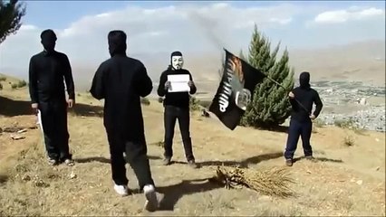 Kurds burn ISIS