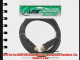 10er Set 2m HDMI-DVI Kabel InLine? vergoldete Kontakte 19p (17662P) 20m