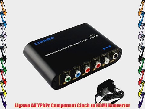 Ligawo ? YPbPr HDMI Konverter - Cinch Component zu HDMI Konverter Adapter Wandler SPDIF