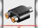 20 St?ck Audio-Adapter Cinch Kupplung auf 2x Cinch Kupplung 11687