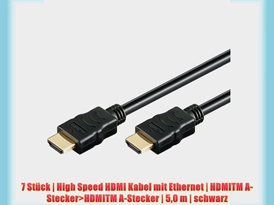 7 St?ck | High Speed HDMI Kabel mit Ethernet | HDMITM A-Stecker