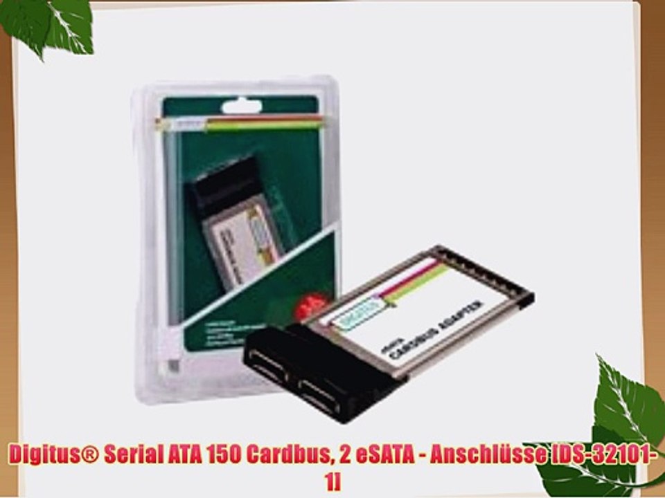 Digitus? Serial ATA 150 Cardbus 2 eSATA - Anschl?sse [DS-32101-1]