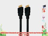 HDMI Kabel (SteckerA auf SteckerA) mit Ferrit von PerfectHD - 125 Meter - 5 St?ck