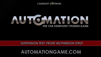 Automation - Suspension Animation Test - Front Macpherson Strut