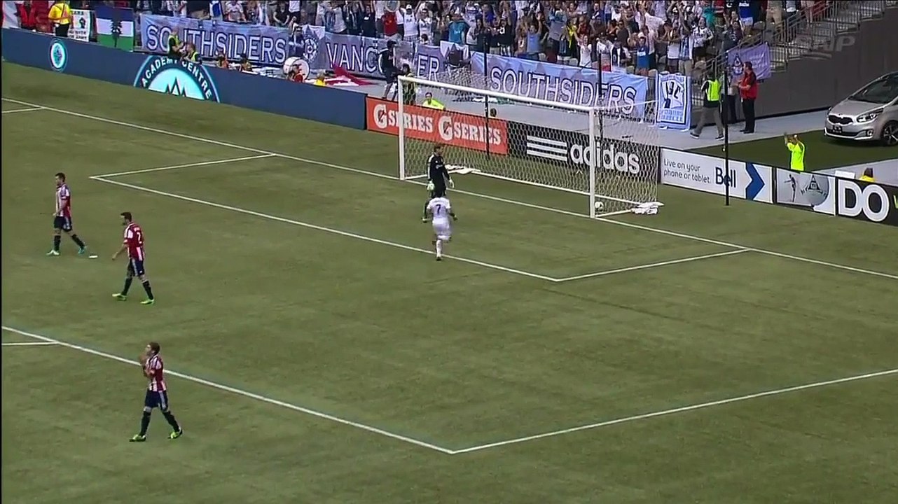 Gershon Koffie Long Range Goal - Vancouver Whitecaps vs Chivas USA - MLS 09-01-2013