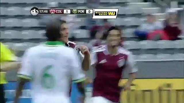 Dillon Powers Long Range Goal - Colorado Rapids vs Portland Timbers - MLS 03-30-2013