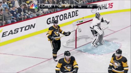 NHL 15 OTP  xbox one LA vs PIT multiplayer gameplay