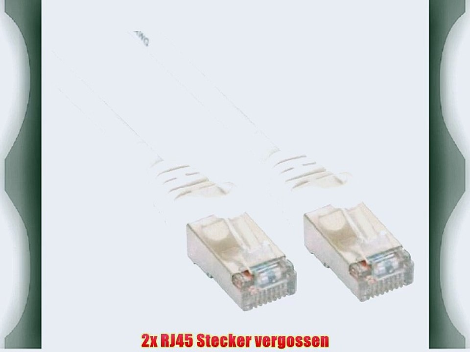 Intos Patchkabel Patchkabel Kat5e S-FTP weiss 30.0 m - 3 St?ck