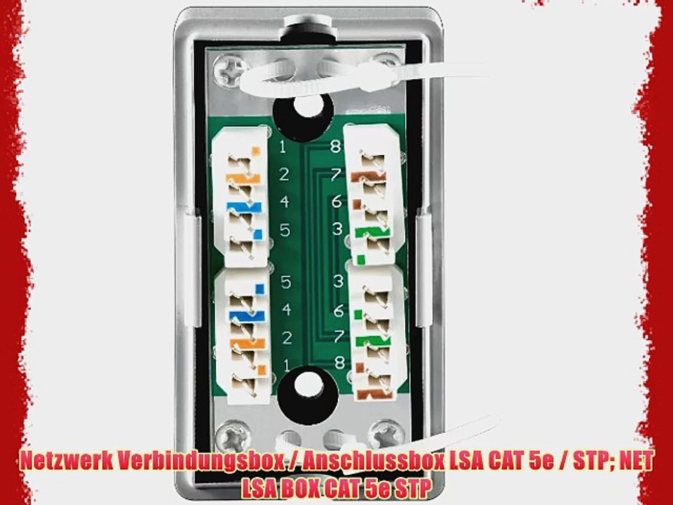 Netzwerk Verbindungsbox / Anschlussbox LSA CAT 5e / STP NET LSA BOX CAT 5e STP