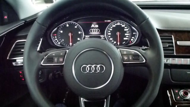 2014 Audi A8 Cockpit- Tachometer- Multif- Steering Wheel- Navigation- Console see also Playlist