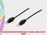 Optische Audiokabel Toslink Stecker / Stecker  L?nge: 2m (20 St?ck)