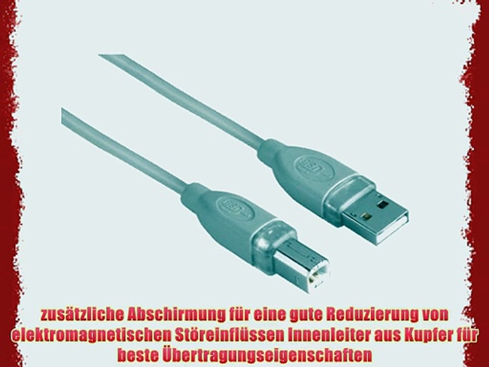 Hama USB-Kabel 75m (Typ A - Typ B Stecker)