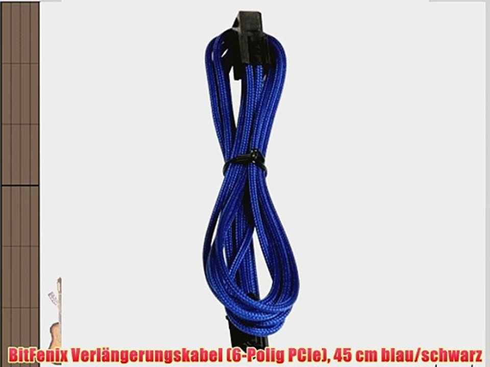 BitFenix Verl?ngerungskabel (6-Polig PCIe) 45 cm blau/schwarz