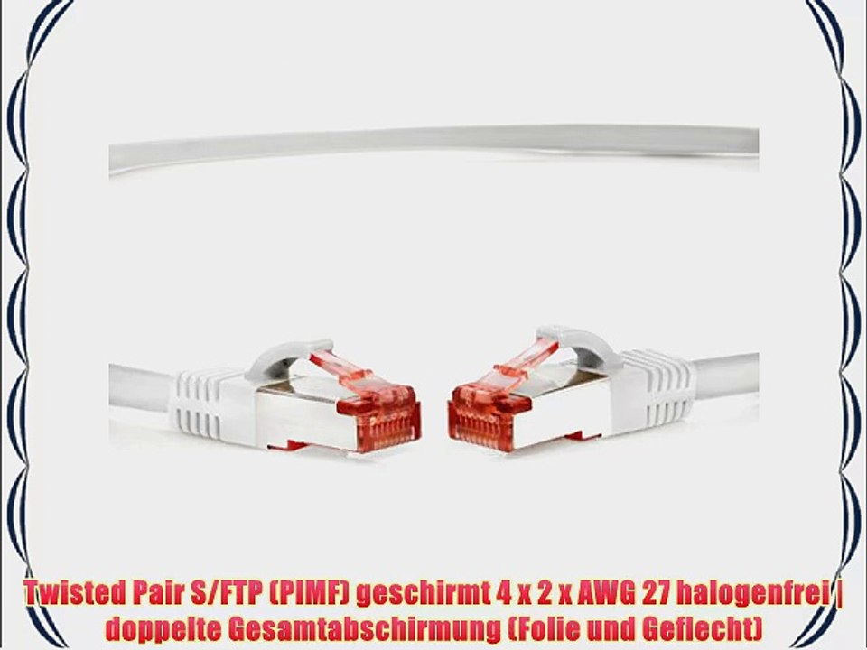 TPFNet (5er PACK) 5m CAT.6 - CAT6 Premium Ethernet LAN Patchkabel SFTP DOPPELT GESCHIRMT |