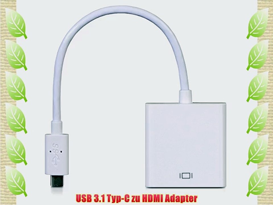 DONZO USB 3.1 Typ C zu HDMI Digital AV Adapter - Wei?