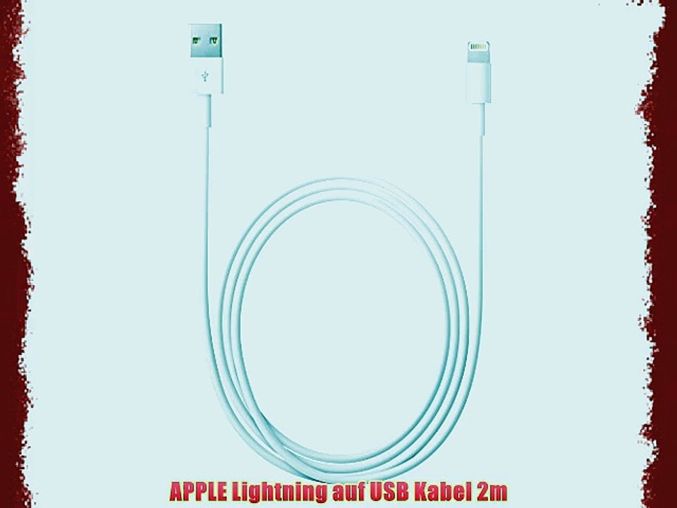 APPLE Lightning auf USB Kabel 2m