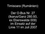 Timisoara (Rumänien): Der Ikarus-O-Bus Nr. 27 auf der Linie 11