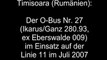 Timisoara (Rumänien): Der Ikarus-O-Bus Nr. 27 auf der Linie 11