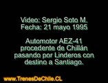 Trenes de Chile - AEZ 41 pasando por Linderos 21 Mayo 1995