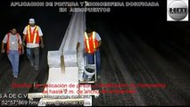 APLICACION DE PINTURA Y MICROESFERA DOSIFICADA EN PISTAS DE AEROPUERTOS