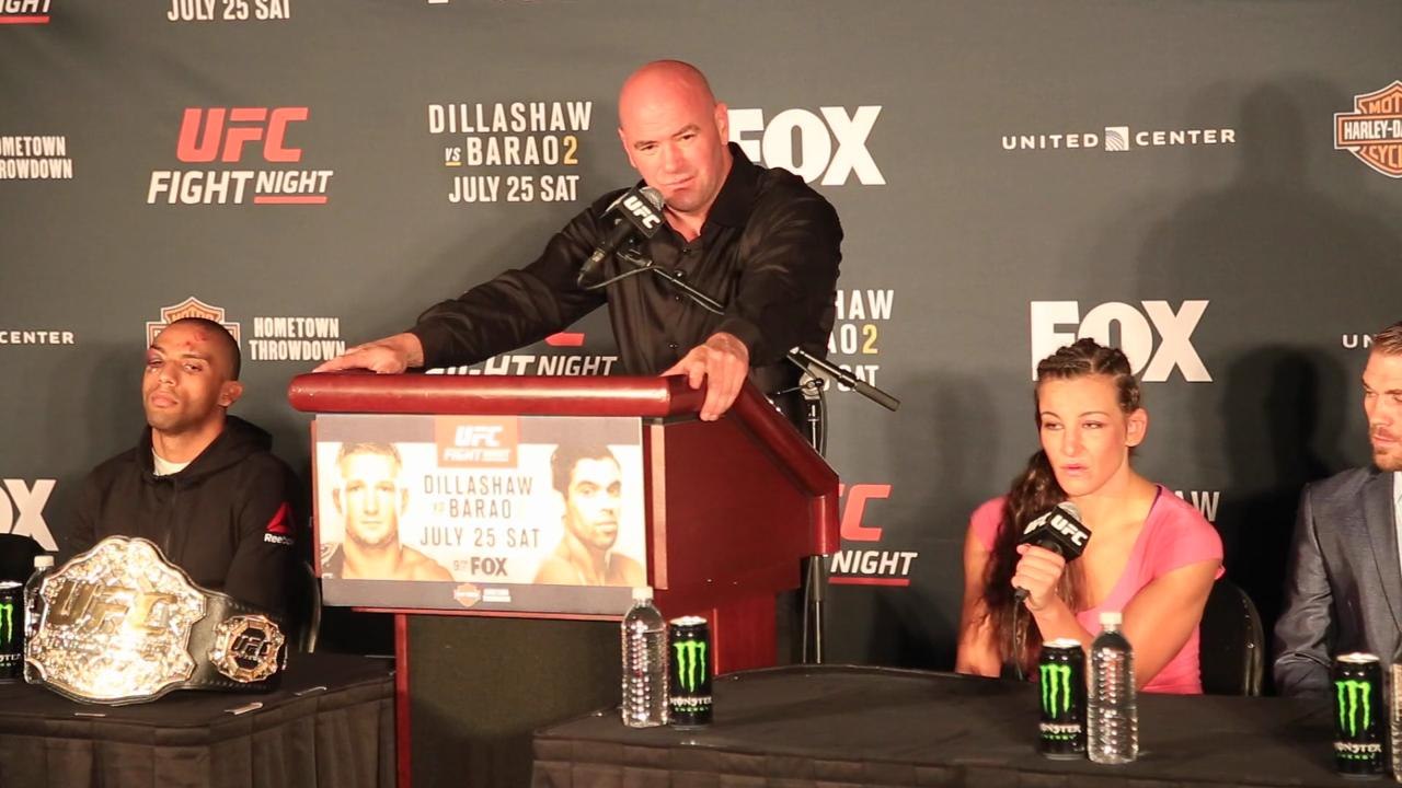 Dana White says Miesha Tate has 'worked her way back to Ronda Rousey'